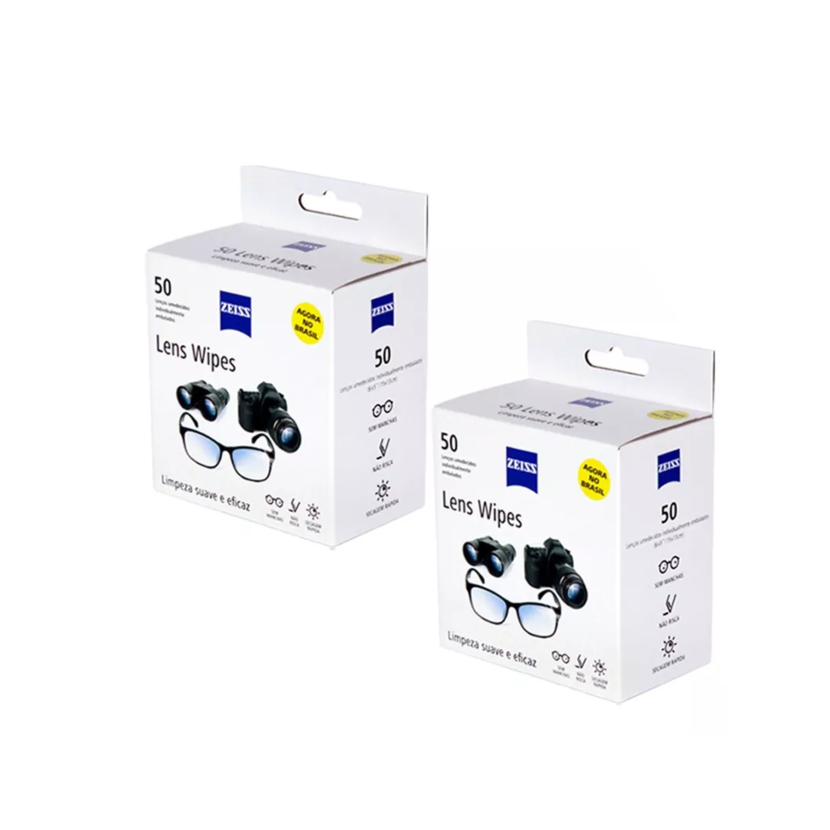 Kit ZEISS Lens Wipes Zeiss C/ 100 Lenços Umedecidos